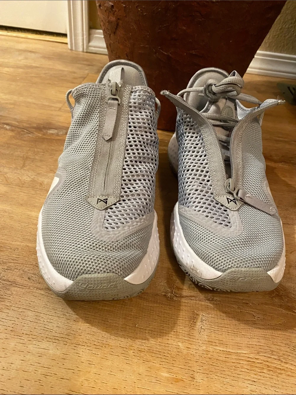 Nike Light Gray and Black Athletic Sneakers